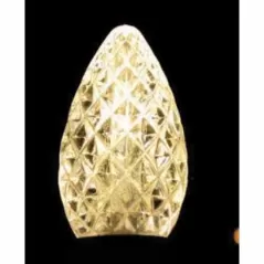 Christmas Light Bulb, Faceted E12 C7 LED Sun Warm White Transparent | BU-LED-FC7-TSWW