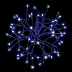 3D Shimmering Sphere, Blue Twinkle LED 12" Blue Tape Low Voltage