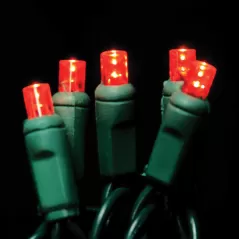 LED Light Set, 4.8 W per Set 23.5' 4" Spacing Red Commercial Grade