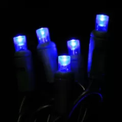 LED Balled Light Set, 26' Blue Commercial Grade