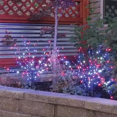 LED Light Burst, 36" Red Pure White Blue Patriotic Low Voltage
