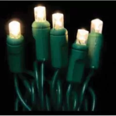 LED Light Set, 51' Warm White Commercial Grade Mini | LED-5MM-100-WW