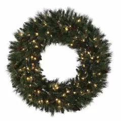 Wreath, Warm White 5 mm LED 30" Mixed Noble Series | MWR-30-WW-LED