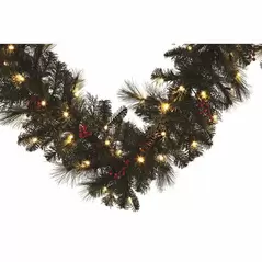 Noel Garland, Warm White 5 mm LED 9" x 12"
