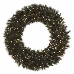Wreath, Warm White 5 mm 3D LED 6" L Mixed Noble Series 2-Piece Commercial