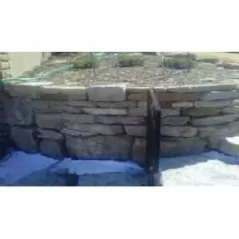 Wall Block, 6 - 10" Buff Handstacked Landspace
