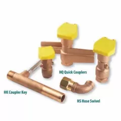 Quick Coupling Valve, 3/4"Female Red Brass 2-Piece