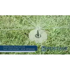 Hunter Nozzle, 22 - 30' 360° Full Circle FNPT 2.88 - 4.27 gpm Gray | MP3000360