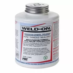 Threaded Sealant, 1/4 pt Can White Seal Plus Series Heavy-Duty Multi-Purpose Pipe