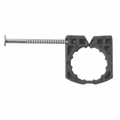 Full Clamp, 3/4" CTS Black Plastic F234 Series Single Nail with Preloaded Nail