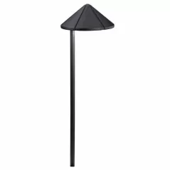 Path Light, 1.5 W Wedge S8 3156K LED Textured Black Aluminum 6" x 19.5"