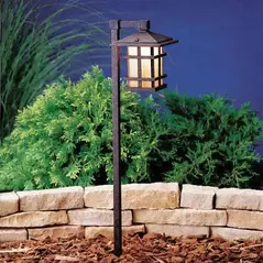 Path Light, 2.3 W Wedge T5 LED Aged Bronze Aluminum 35" Wire