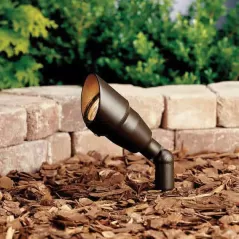 Accent Light, 7.2 W Bi-Pin MR-16 Incandescent Textured Architectural Bronze Aluminum 31" Wire
