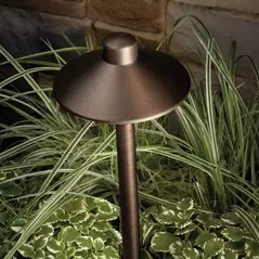 Path Light, 1 W Bi-Pin G4 T3 LED/Halogen Centennial Brass