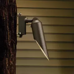 Down Light, 7.2 W Bi-Pin MR-16 Incandescent Textured Architectural Bronze Aluminum Long Cowl Mini