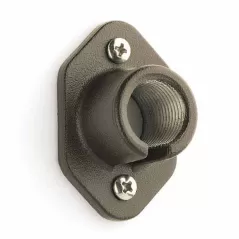 2- 1/2" x 1-1/2" Textured Architectural Bronze Aluminum For Low Voltage LED Landscape Fixtures Surface Mounting Bracket
