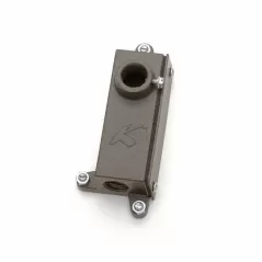 Mounting Bracket, 1.75" x 2.5" x 5.5" Textured White Aluminum For 12 V and 120 V Landscape Fixtures Junction Box
