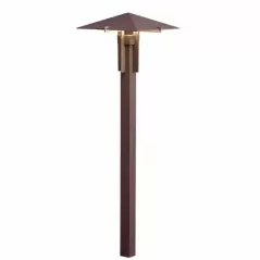 3.8 W 2700K Integrated LED Textured Architectural Bronze Aluminum 8" x 26.5" Path Light | KIC15803AZT27R