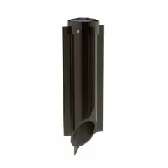 Post Stake, 4.5" x 19" Black PVC For 120 V Line Voltage Landscape Light