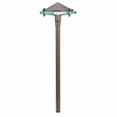 Path Light, 2.3 W Wedge S8 3156K LED Textured Architectural Bronze Aluminum 7" x 22"