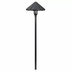 Path Light, 2.3 W Wedge S8 3156K LED Textured Black Aluminum