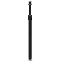 Stem, Textured Bronze Aluminum For In-Ground Support Stakes in 12 V Accent Light Adjustable Height