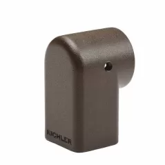 Mounting Elbow, 1.25" x 1.25" x 2" Textured Architectural Bronze Aluminum For 12 V Landscape Lights