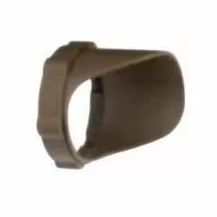 Hood/Cowl, 3.25" x 2.4" Textured Architectural Bronze Polycarbonate For 12 V Landscape Lights Snap-On Short