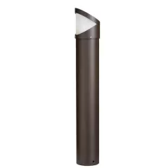 3.57 W 2800K LED Textured Architectural Bronze Aluminum Side Throw Bollard Light | KIC16132AZT28