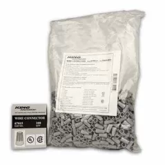 300 V 22-14 AWG Copper/Copper Gray 100 Pieces/Box Push-In Wire Nut Connector | KNG67015