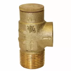 3/4" NPT Lead-Free Brass 75 psi PRVNL Series Adjustable Pressure Relief Valve | MRLPRV75