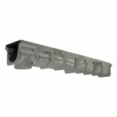 48" x 6" x 3.99 - 4.34" Light Gray Channel Drain Section | NDDDS091