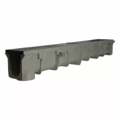 48" X 10" X 5 - 5.34" Light Gray Channel Drain Section |  DS-094