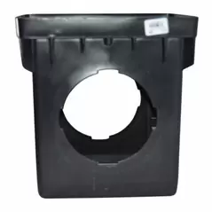 NDS Catch Basin, 12" X 12" Square 2-Outlet Black | 1200