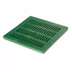 18" x 18" Square Green Catch Basin Flat Drain Grate | NDS1812