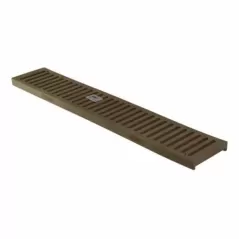 2' Rectangular HDPE Sand Flat Channel Drain Grate | NDS244