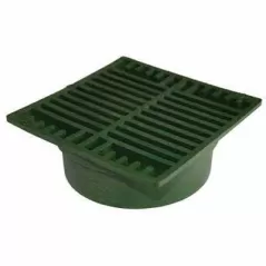 7" x 7" Square Green Flat Drain Grate | NDS772