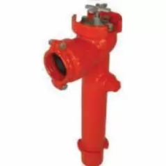 2" Spigot x Gasket 18" Epoxy Coated Ductile Iron 350 psi LV Series Lateral Angle Valve | LEMLV218
