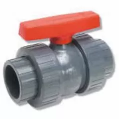 1" NPT Gray PVC 150 psi True Union Ball Valve | MAT772ST05