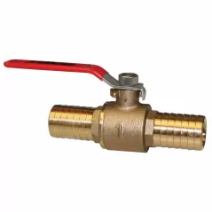1" Insert Barb Lead-Free Brass Ball Valve | MRLBBVI100