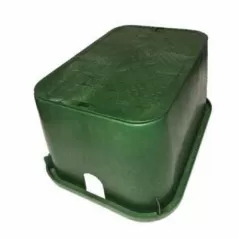 13" x 20" Rectangular Green Box Irrigation Control Valve Standard Jumbo with Overlapping Green Cover Standard Series Valve Box | NDB118BC