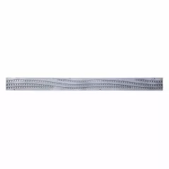 3' Rectangular Gray Decorative Mini Channel Wave Grate | NDS555GY