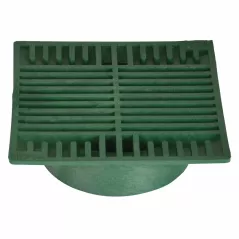 8" x 8" Square Green Flat Drain Grate | NDS882