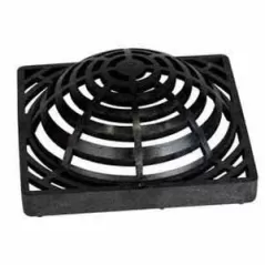 9" Round Black Catch Basin Drain Atrium Grate | NDS981