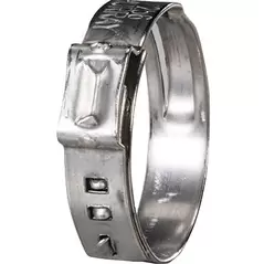 Oetiker Pinch Clamp, Stainless Steel 155 Series 1-Ear w/Mechanical Interlock | 331