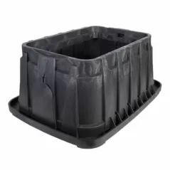 26.3" x 19.8" x 12.1" Rectangular Black Body Jumbo Valve Box Body Only | RBBVBJMBB