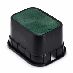Rain Bird PVB Standard Rectangular Valve Box with Green Lid | RBBPVBSTD