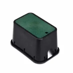 Rain Bird PVB Mini-Standard Rectangular Valve Box with Green Lid | RBBPVMST