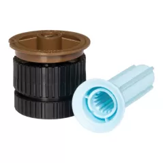 Rain Bird Spray Nozzle, 12' 15° 0 - 360° Arc 0.42 - 2.37 gpm Brown | P1001201