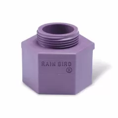 1/2" FNPT x Nozzle Thread Purple Plastic PA8SNP Series with Screen Non-Potable For 1/2" MPT Threaded Risers Shrub Adapter | RBLPA8SNP